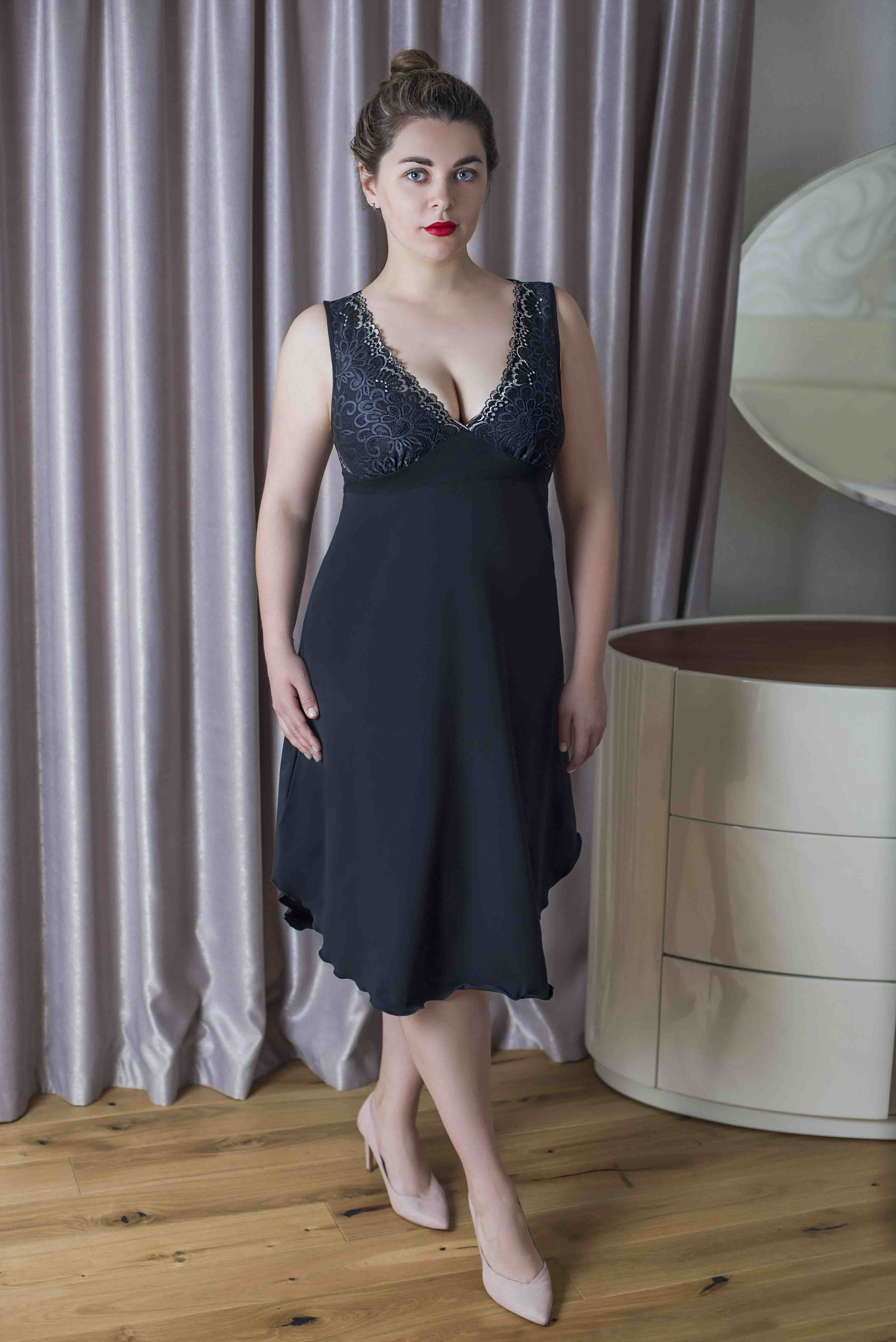 

Сорочка ажурная Lingerie Perl  черный, Сорочка ажурная Lingerie Perl 44 черный
