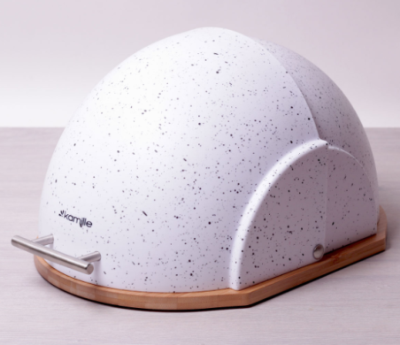 

Хлебница из бамбука и пластика Kamille белая 38,5х26,5х20см MKM-1106