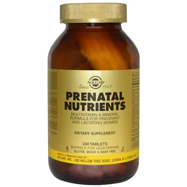 

Мультивитамины для беременных и кормящих Solgar Prenatal Nutrients 240 таблеток