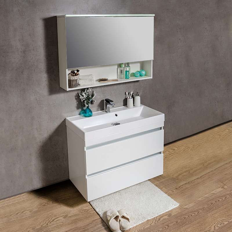 

Зеркальный шкафчик Fancy Marble Okinava с подсветкой белый 100х72.6 см