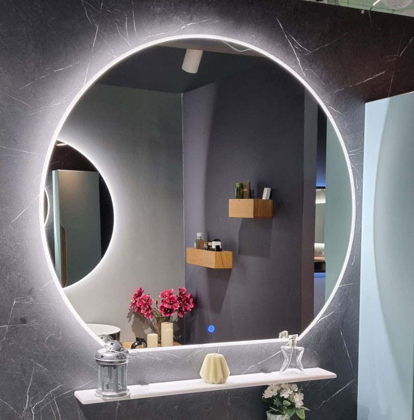 

Зеркало Fancy Marble Saona с подсветкой 90х75 см