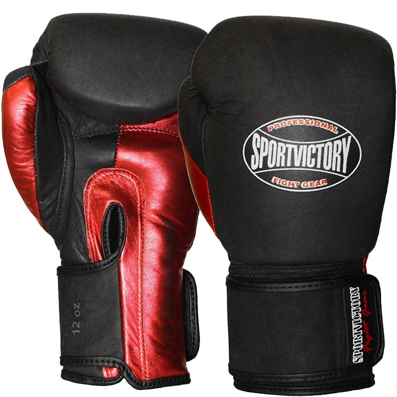 

Перчатки боксерские Sportvictory Metalspeed 12 унций черно/красные