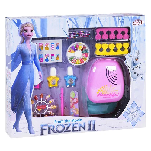

Детский набор для маникюра Frozen CS68E14 Холодное Сердце, сушка на батарейках, лаки, детский маникюр, в коробке