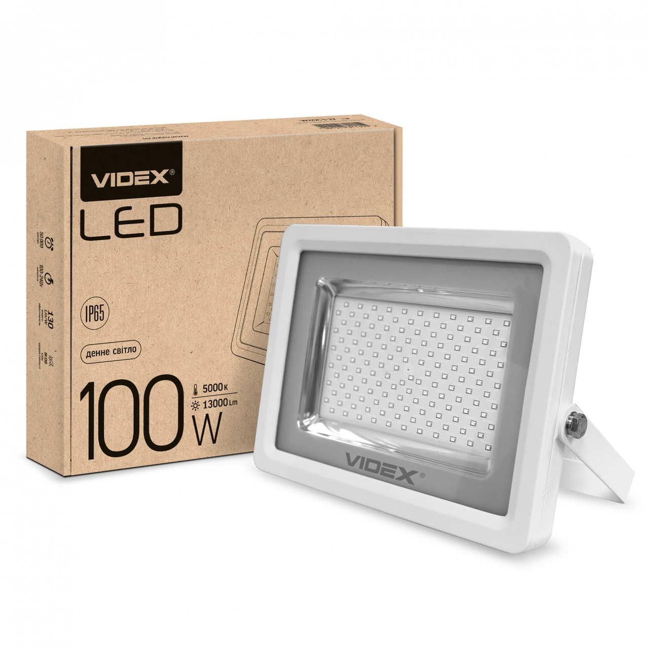 

LED прожектор VIDEX PREMIUM VL-F1005W 100W 5000K белый