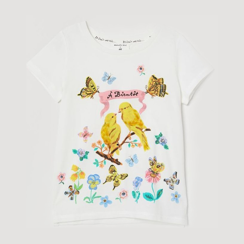 

Футболка H&M 0735497 110-116 см Белая