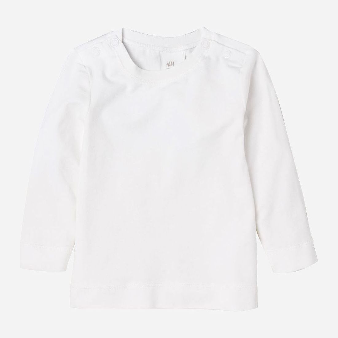 

Футболка с длинными рукавами H&M 0636430 74 см Белая