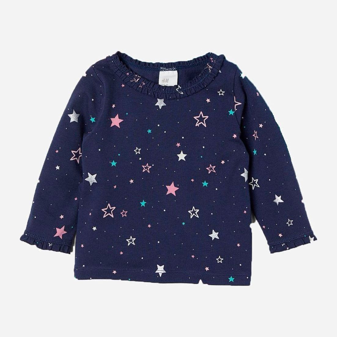

Футболка с длинными рукавами H&M 0644678 74 см Синяя (EZH2000000142340)