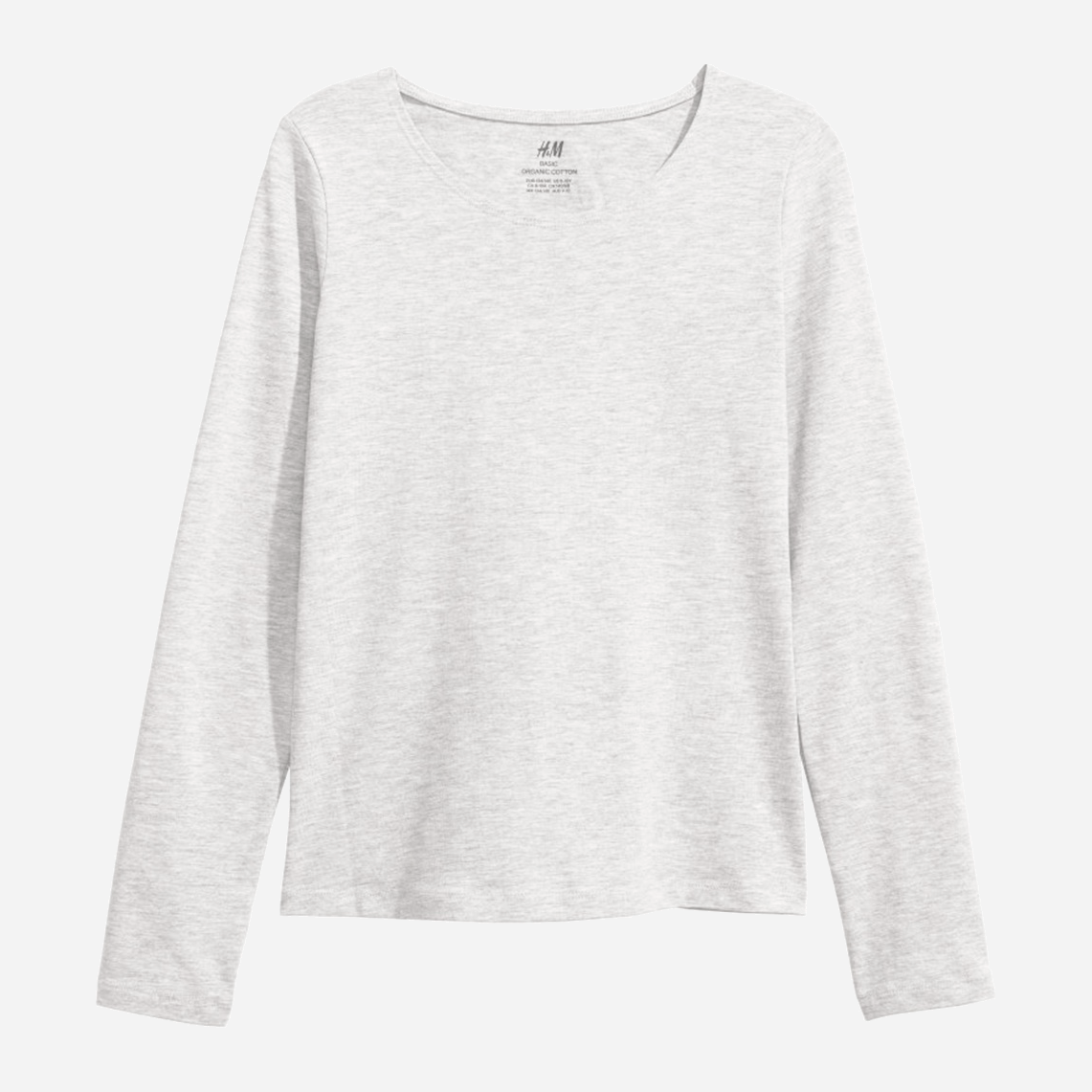 

Футболка с длинными рукавами H&M 0679526 146-152 см Серая