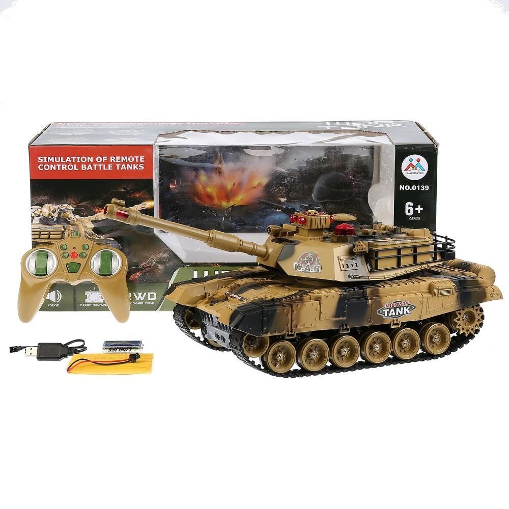 

Детский танк на радиоуправлении Brother Toys "Abrams" 0139 Пустынный камуфляж