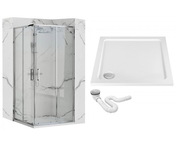 

Душова кабіна + піддон Rea PUNTO90x90 Хром REA-K0867