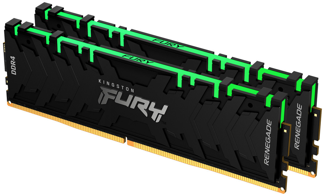 

Оперативная память Kingston Fury DDR4-3000 16384MB PC4-24000 (Kit of 2x8192) Renegade RGB 1Rx8 Black (KF430C15RBAK2/16)