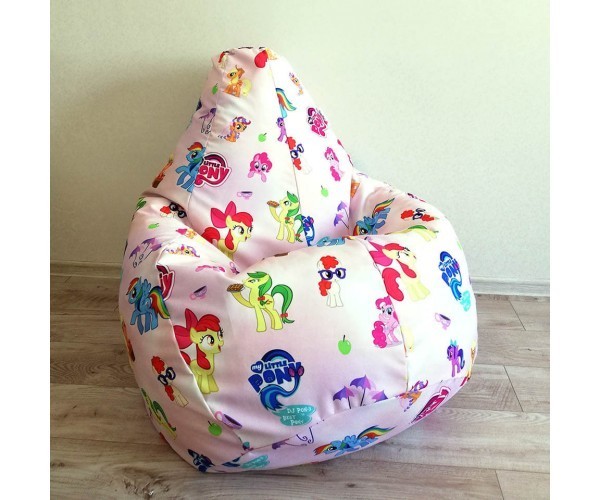 

Кресло-груша коттон "My little Pony" KatyPuf L 100x75 (574)