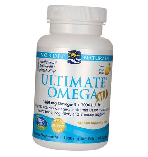 

Ultimate Omega Xtra Nordic Naturals 60гелкапс Лимон (67352025)