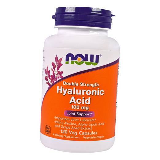 

Гиалуроновая кислота, Hyaluronic Acid 100, Now Foods 120вегкапс (68128001)