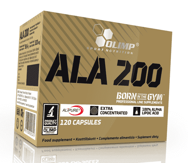 

Альфа Липоевая кислота, ALA 200, Olimp Nutrition 120капс (70283001)
