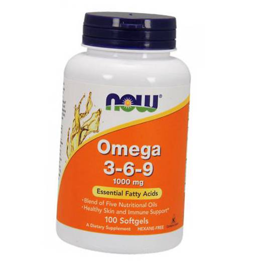 

Омега 3 6 9, Omega 3-6-9, Now Foods 100гелкапс (67128006)