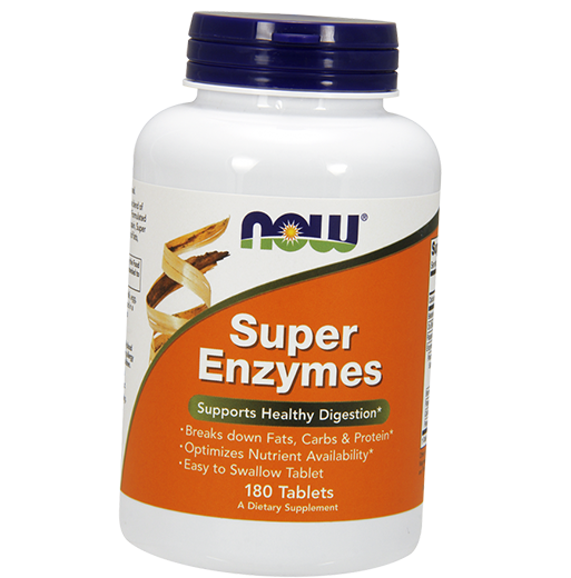 

Пищеварительные Ферменты, Super Enzymes, Now Foods 180таб (69128015)