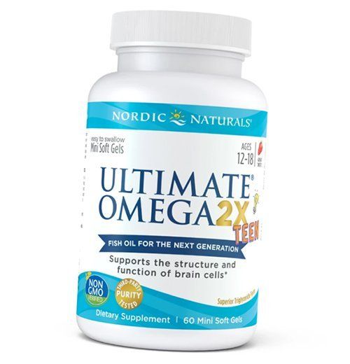 

Ultimate Omega 2X Teen Nordic Naturals 60гелкапс Клубника (67352022)