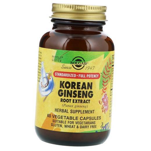 

Korean Ginseng Root Extract Solgar 60вегкапс (71313033)