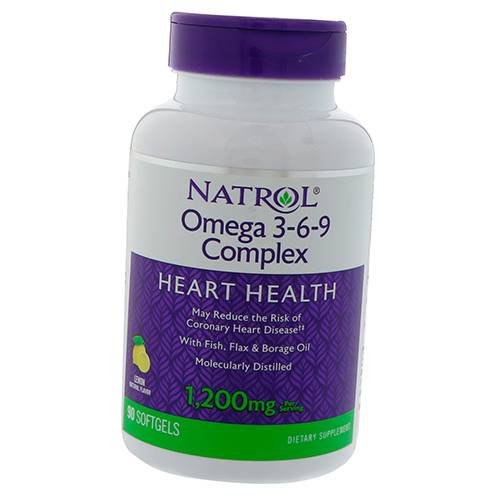 

Omega 3-6-9 Complex Natrol 90гелкапс Лимон (67358003)