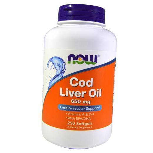 

Cod Liver Oil 650 Now Foods 250гелкапс (67128019)