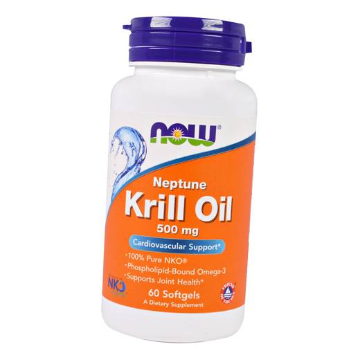 

Масло криля, Neptune Krill Oil 500, Now Foods 60гелкапс (67128016)