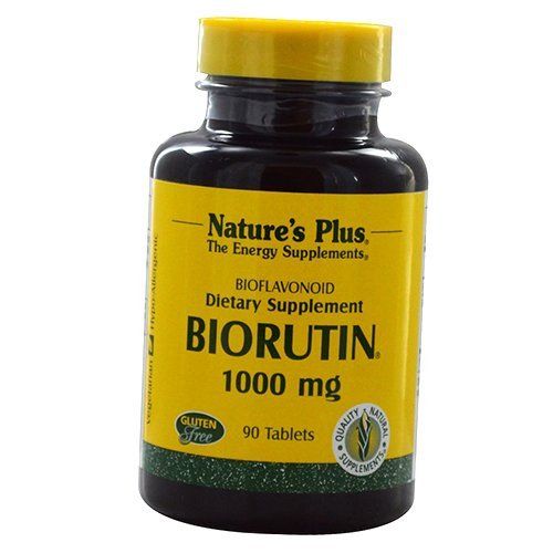 

Рутин с Биофлавоноидами, Biorutin 1000, Nature's Plus 90таб (70375002)