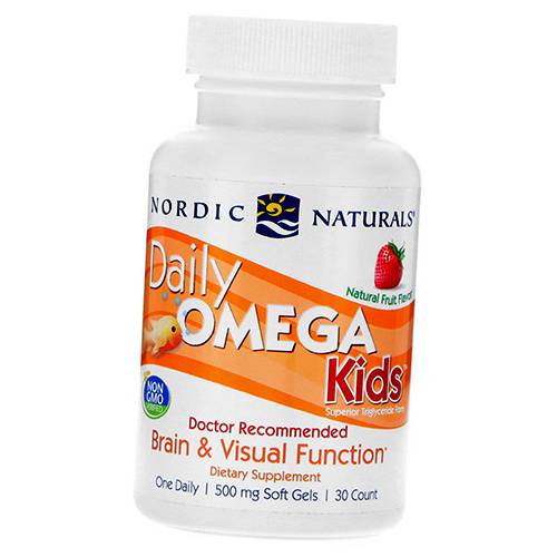 

Омега для детей, Daily Omega Kids, Nordic Naturals 30гелкапс Фруктовый (67352011)