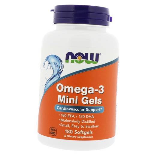 

Omega-3 Mini Gels Now Foods 180гелкапс (67128009)