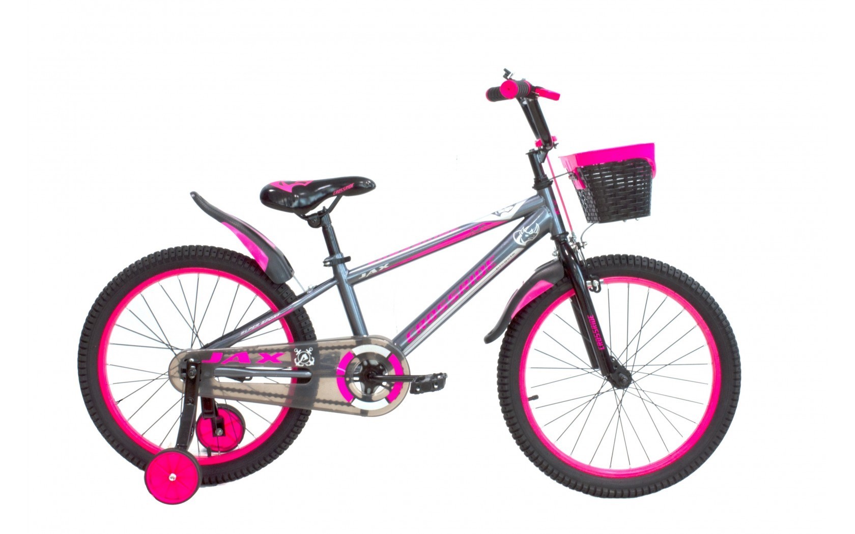 

Детский велосипед Crossride Jax 20" серо-розовый