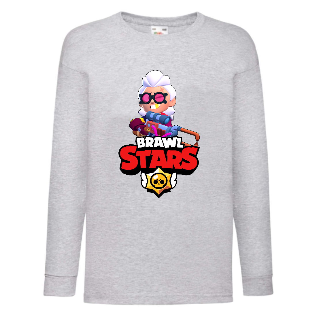 

Лонгслив реглан Brawl Stars Belle (Бравл Старс Бэлль) серая (BRST gry) 164 см