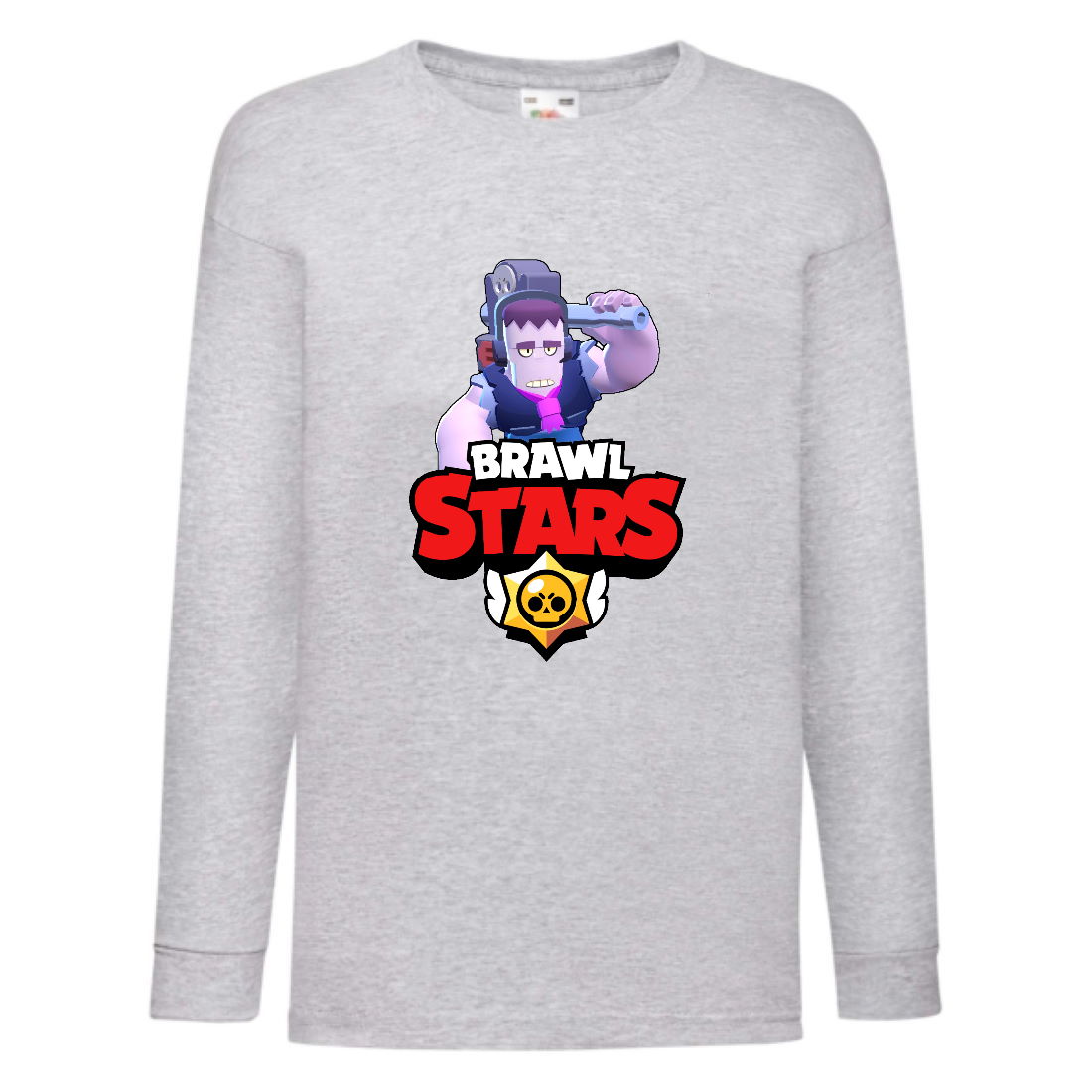 

Лонгслив реглан Brawl Stars Frank (Бравл Старс Фрэнк) серая (BRST gry) 104 см