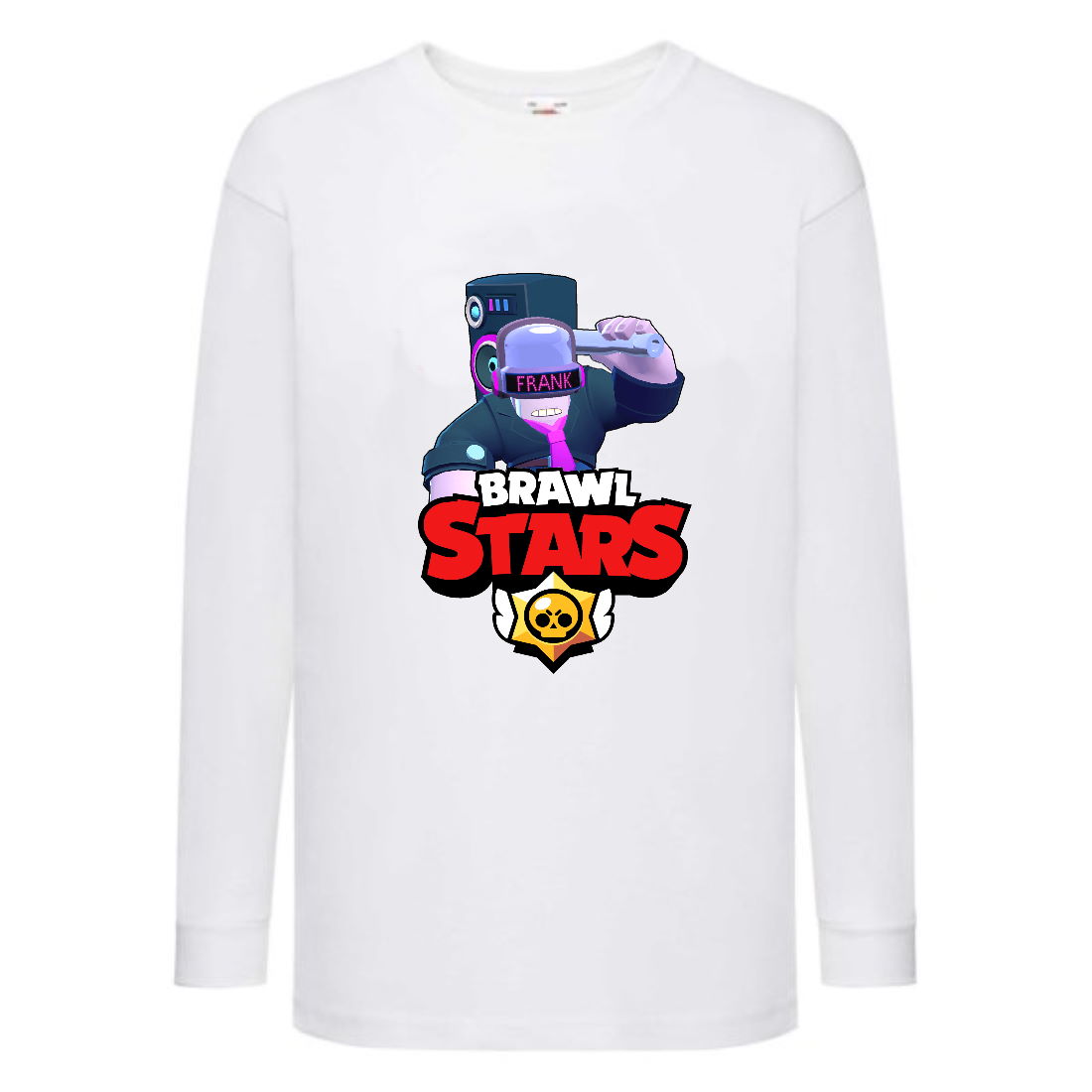 

Лонгслив реглан Brawl Stars Frank Dj (Бравл Старс Фрэнк Диджей) белая (BRST wh) 104 см