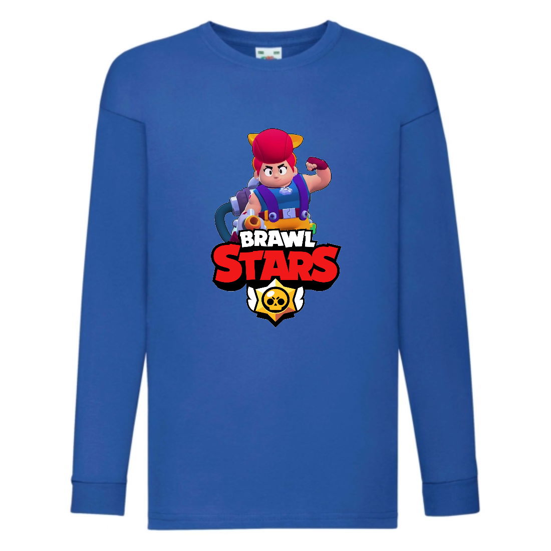 

Лонгслив реглан Brawl Stars Pam (Бравл Старс Пэм) синяя (BRST blu) 140 см