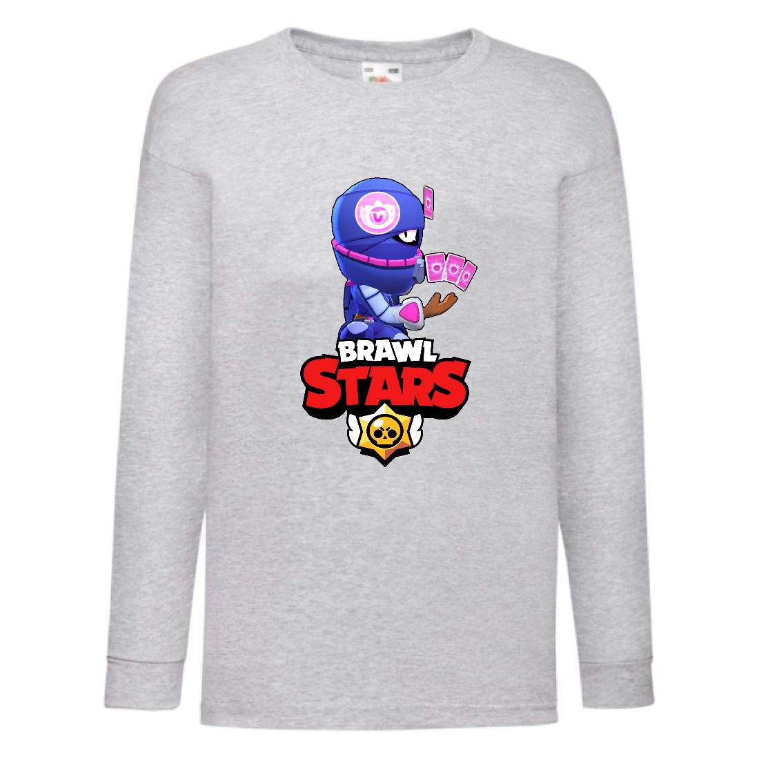 

Лонгслив реглан Brawl Stars Tara Ninja (Бравл Старс Тара Ниндзя) серая (BRST gry) 116 см