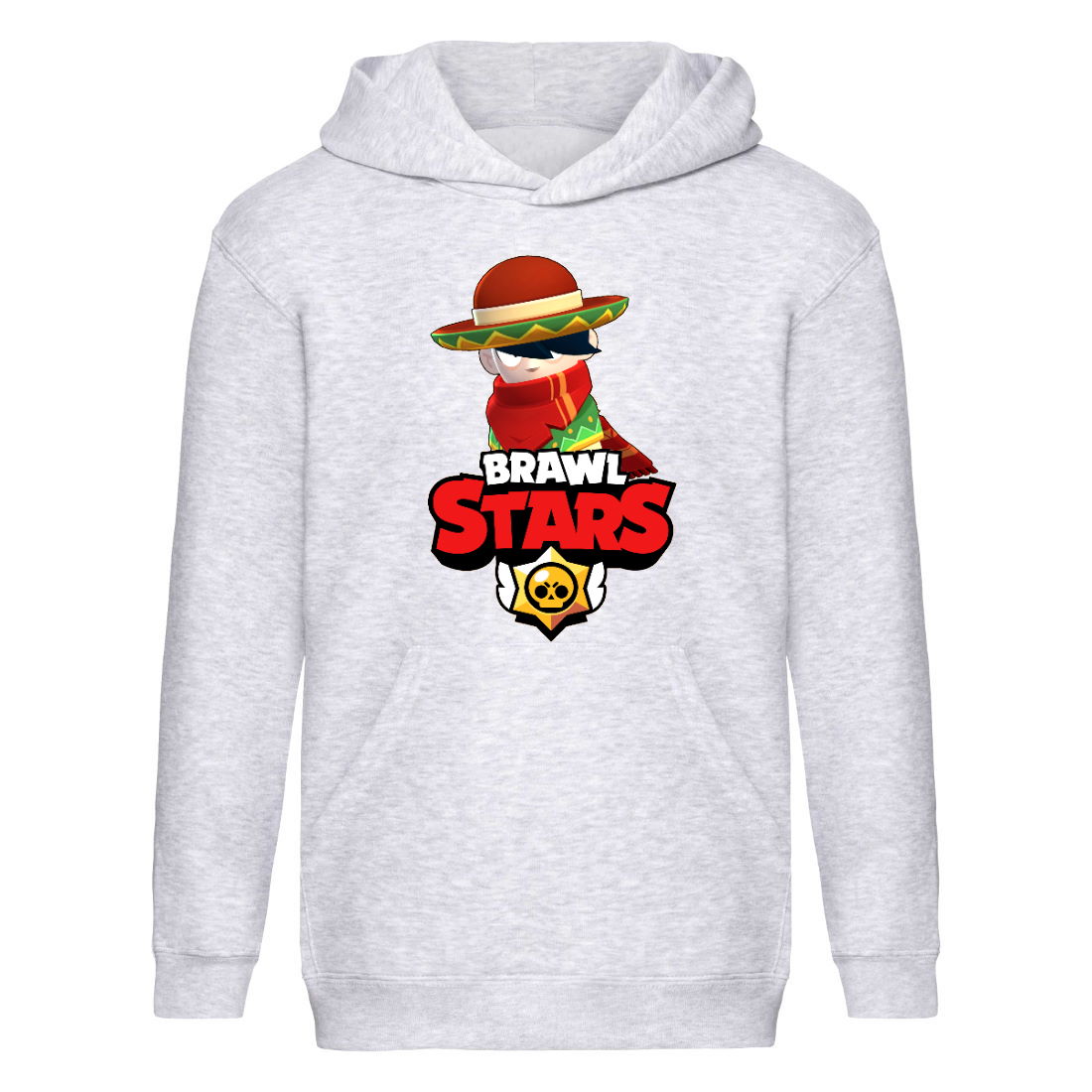 

Худи детская Brawl Stars Edgar Quickdraw (Бравл Старс Эдгар Молниеносный) серая (BRS gry) 164 см