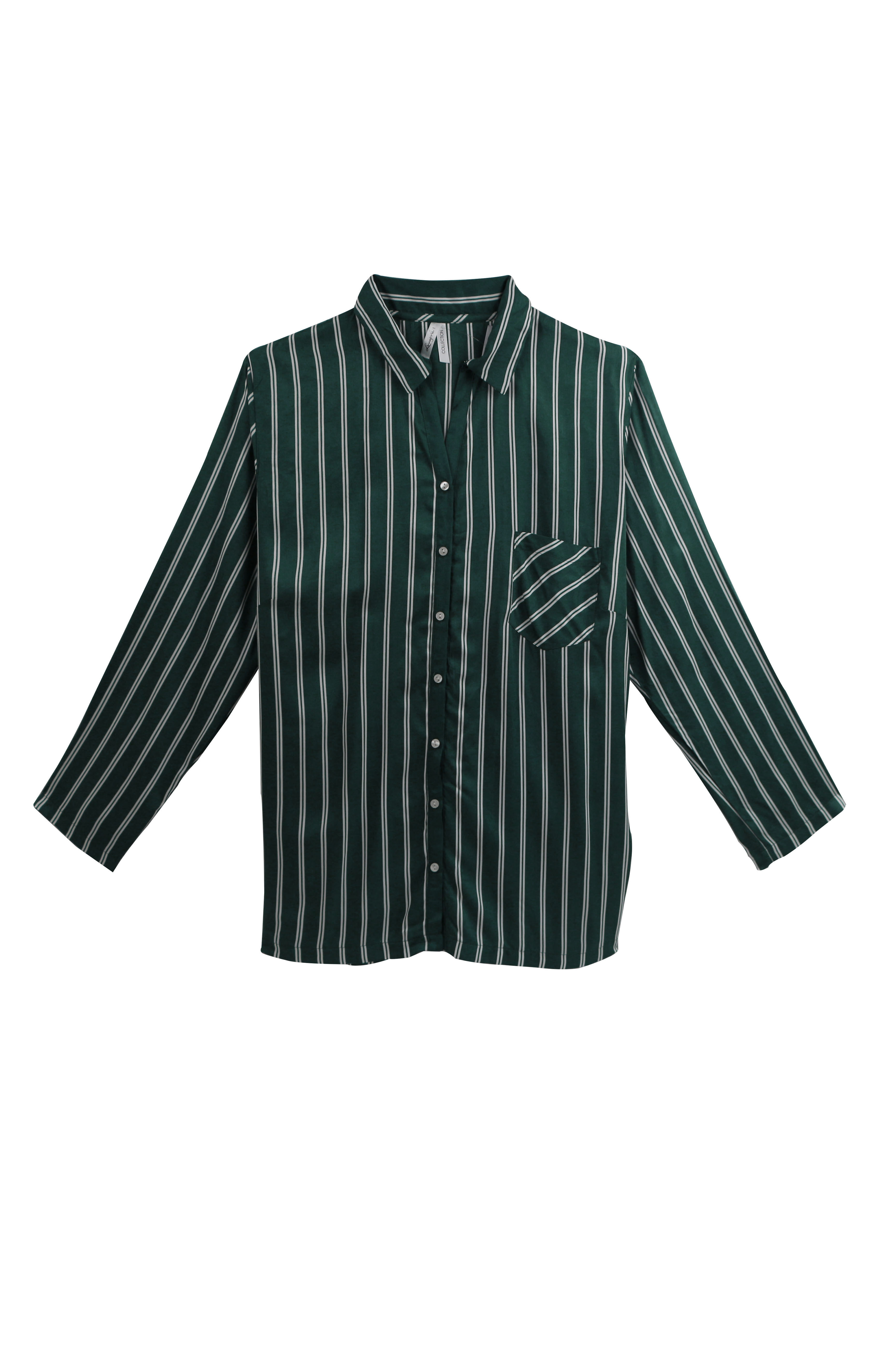 

Женская домашняя рубашка C&A XXL темно зеленый-белый WE-550384