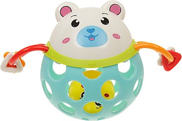 

Игрушка погремушка "Мишка", голубая - Lindo (20-617230)