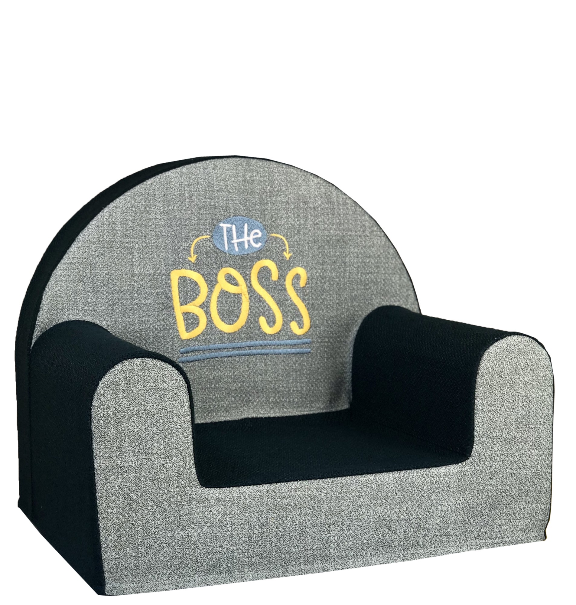 

Мягкое детское кресло Love my chair "The boss", темно-синее