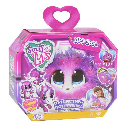 

Мягкая игрушка сюрприз WL Toys «Scruff A Luvs Друзья» преображается после купания (669)