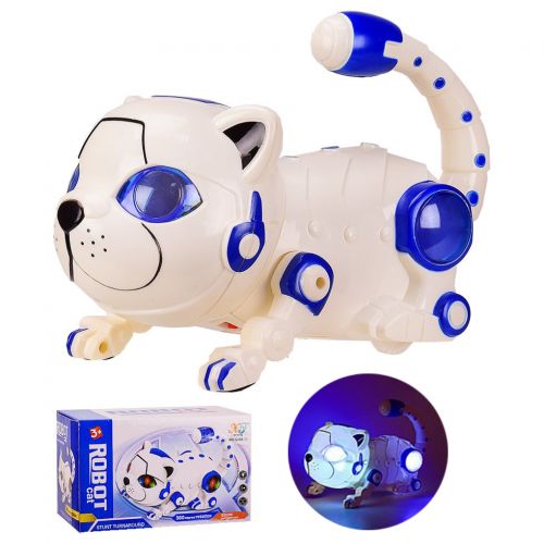 

Игрушечный котик на р/у (радиоуправлении) WL Toys танцующий, со звуком и светом белый (5688-11)