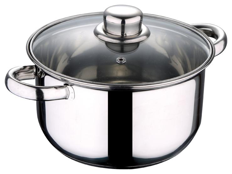 

Кастрюля из нержавеющей стали Wellberg Odion 4.2 л Ø22 см с крышкой и индукционным дном (WB-1214)