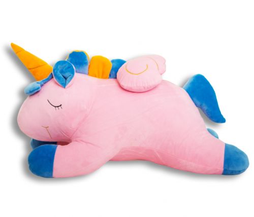 

Мягкая плюшевая игрушка-антистресс WL Toys «Единорожка» 50 см розовая (111107)
