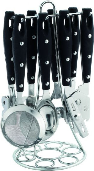 

Кухонный набор 8 предметов Krauff из нержавеющей стали и пластика на подставке (29-44-213)