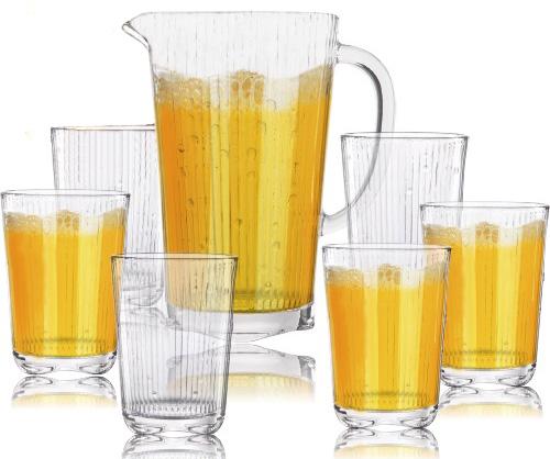 

Набор для напитков S&T Oakley (графин 1.6 л и 6 стканов по 400 мл) (ST-9449)