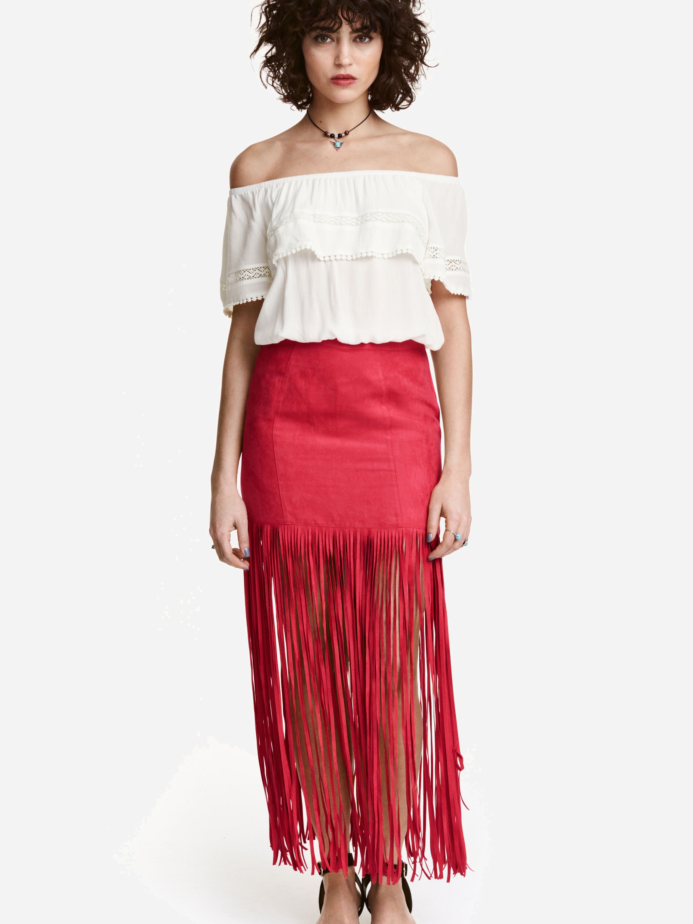

Юбка H&M 3742213-ACVF 36 Красная