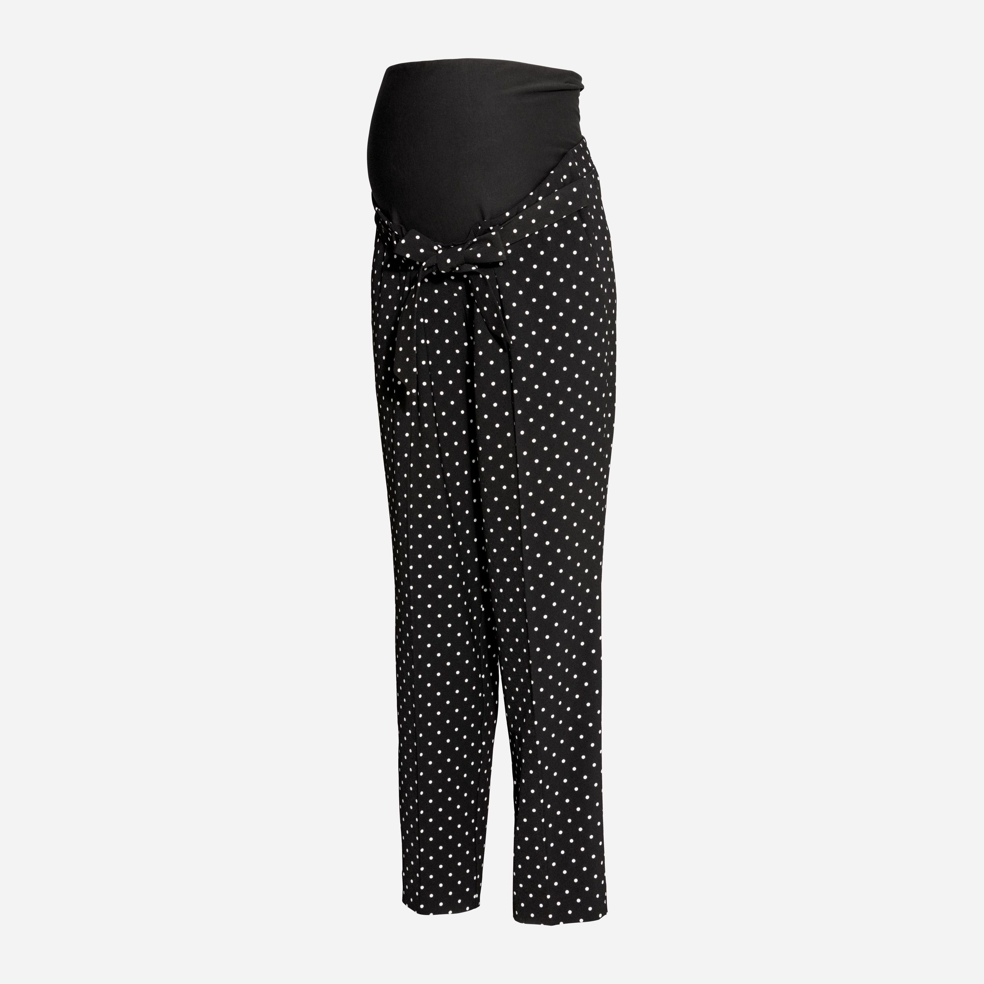 

Брюки для беременных H&M 5954897-AAJI 42 Черные с белым