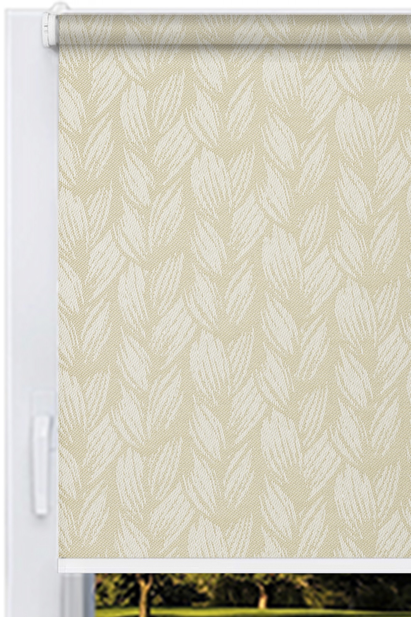 

Ролета тканевая DECOLUX 75x160 BRAID Экрю,Стандарт 25 белый,цепь125