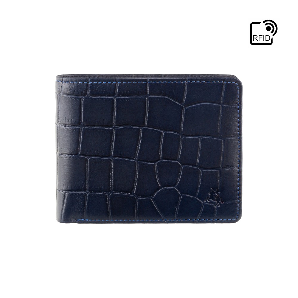 

Кошелек мужской Visconti CR92 Gator c RFID (Blue)