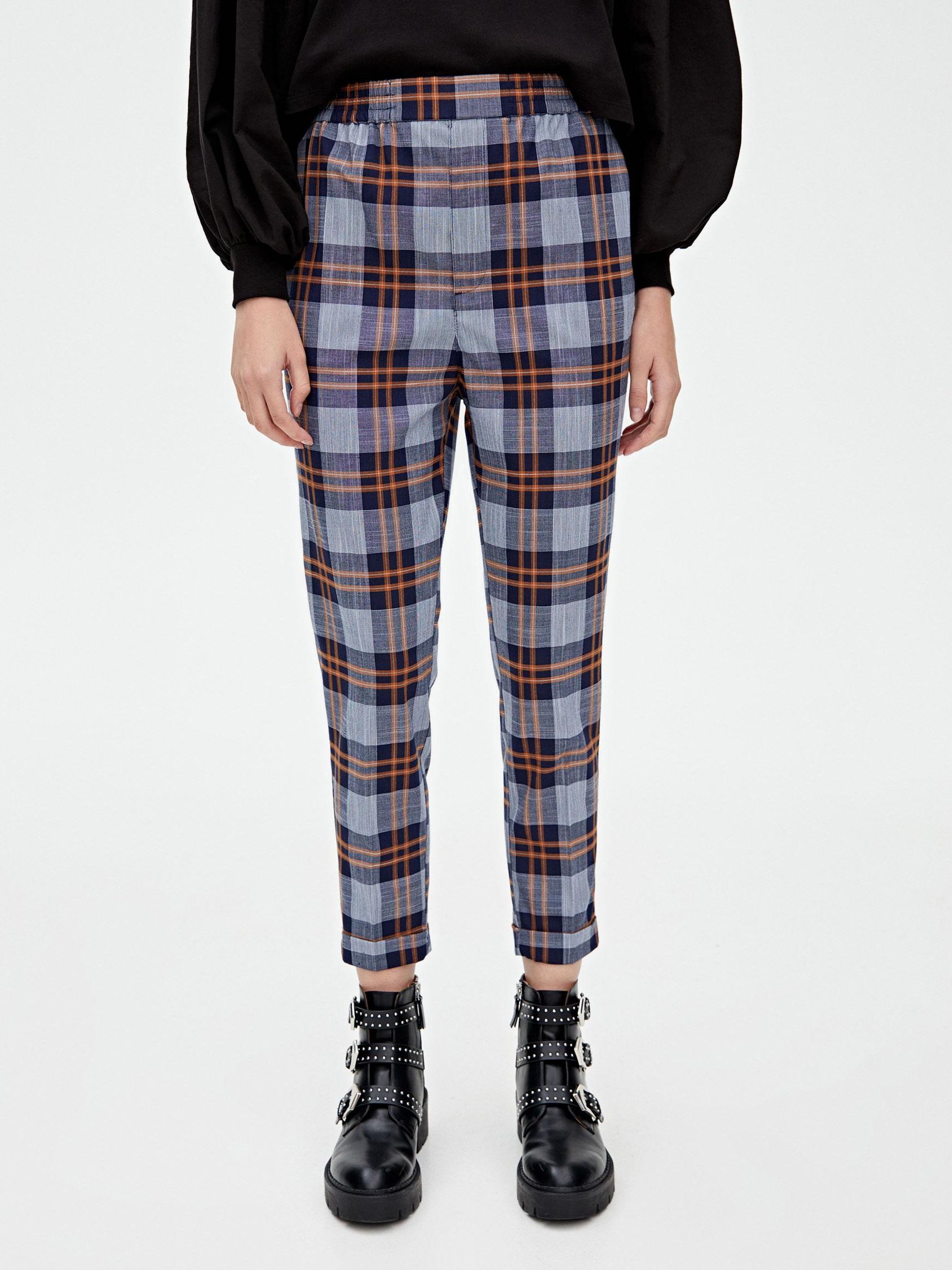 

Брюки Pull & Bear 5679/311/400-ADUX XS Синие с серым